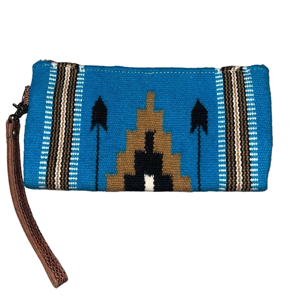 American Darling Western Saddle Blanket Wristlet Clutch Purse